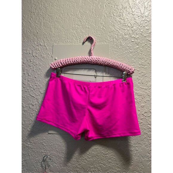 Hot Pink And Rainbow 2 Piece Swimsuit Woman’s Size Large - Picture 11 of 12
